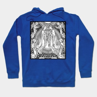 Coronation of the Blessed Virgin Mary (w/ background) Hoodie